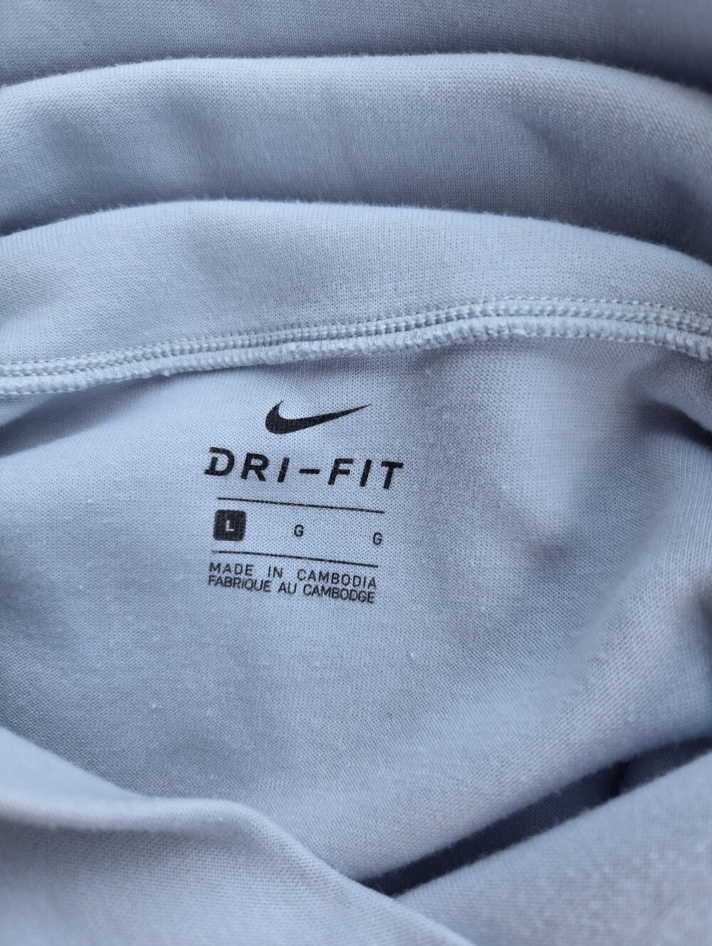 Nike Reversible Light Blue Funnel Neck Maternity Sweater Women’s Large - Picture 2 of 16